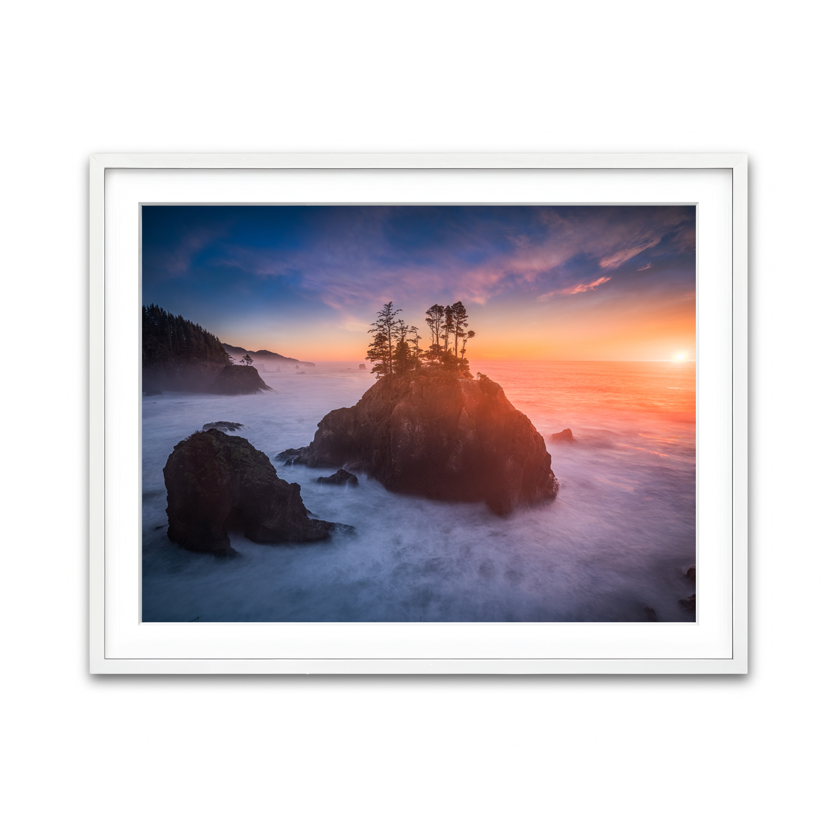 Framed Print 4x3 White