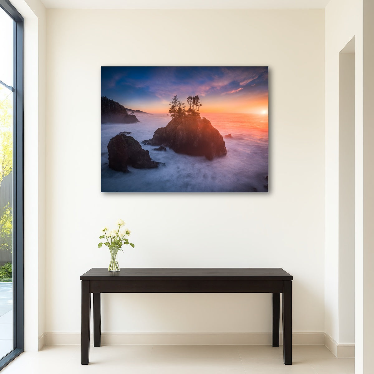 AUTO-MOCKUP ROOM | Sunset and Sea Stacks