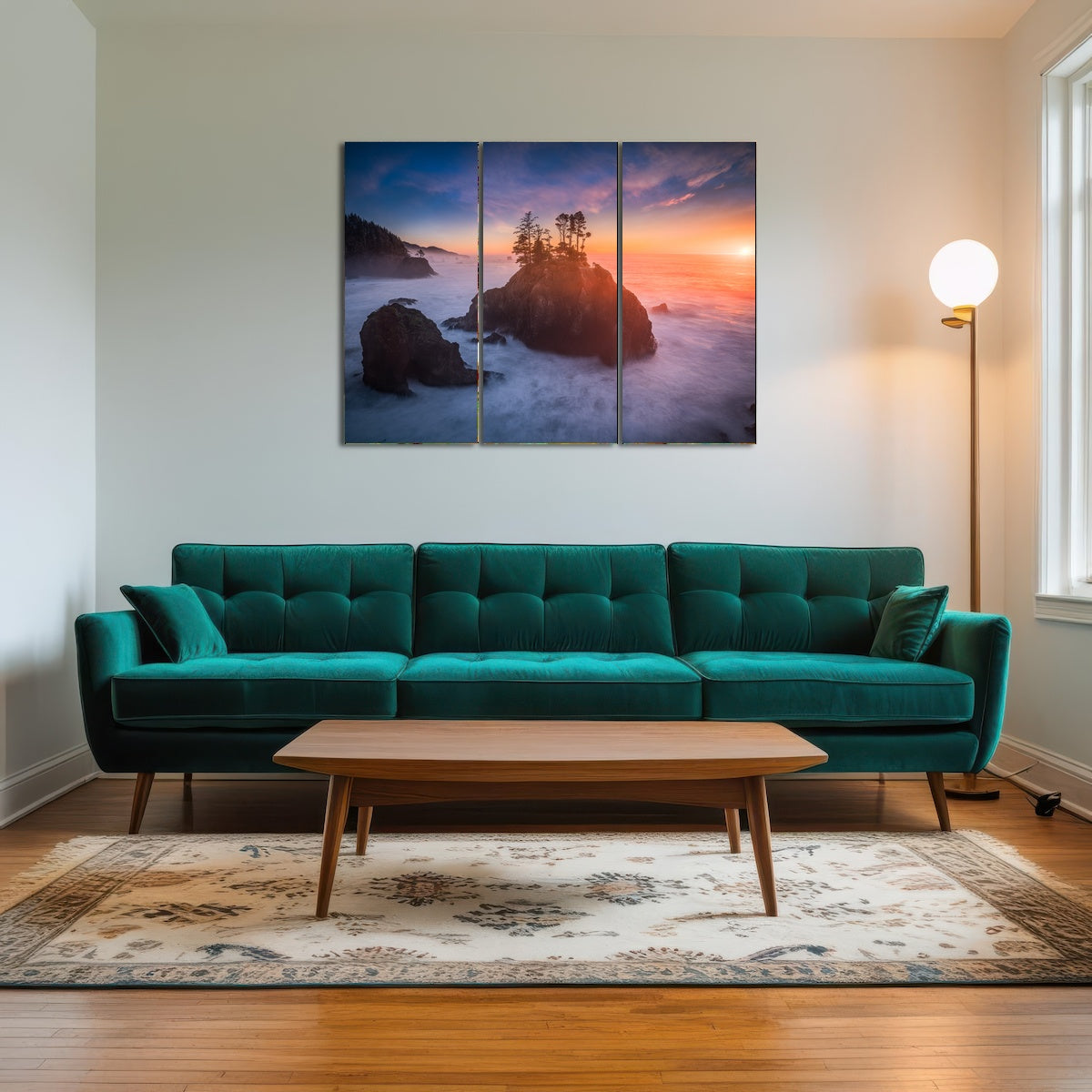 AUTO-MOCKUP ROOM | Sunset and Sea Stacks