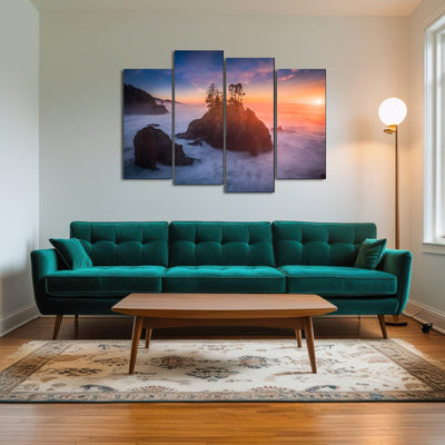 AUTO-MOCKUP ROOM | Sunset and Sea Stacks