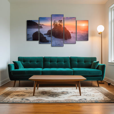 AUTO-MOCKUP ROOM | Sunset and Sea Stacks