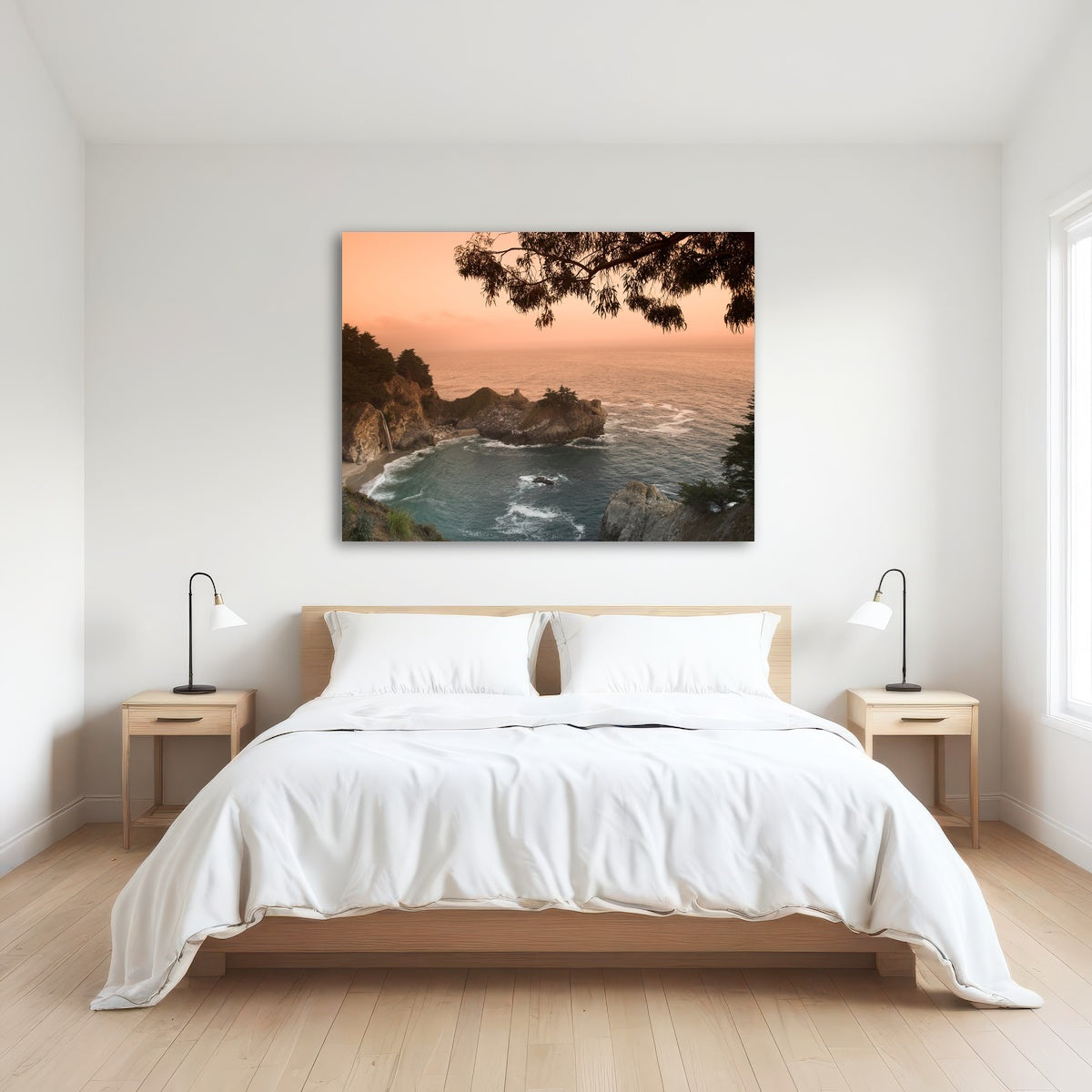AUTO-MOCKUP ROOM | Sunset at California beach