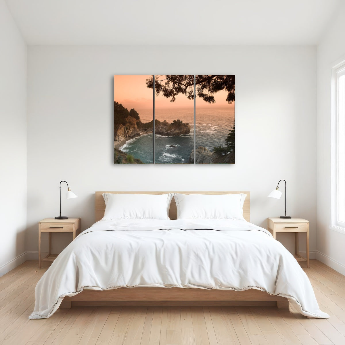 AUTO-MOCKUP ROOM | Sunset at California beach