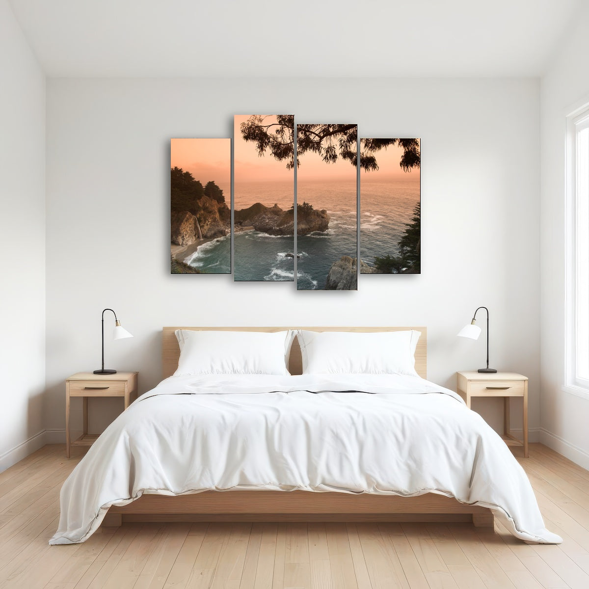 AUTO-MOCKUP ROOM | Sunset at California beach