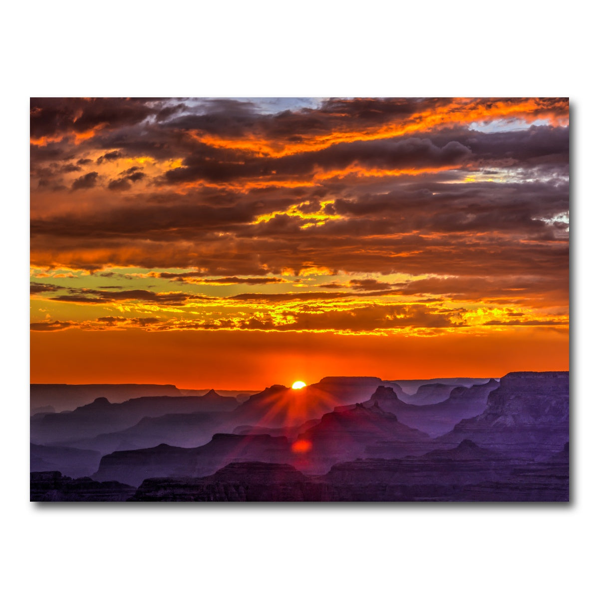 AUTO-MOCKUP WHITE | Sunset at Lipan Point Grand Canyon | 1 Piece | Gallery Wrap Canvas | group=4x3