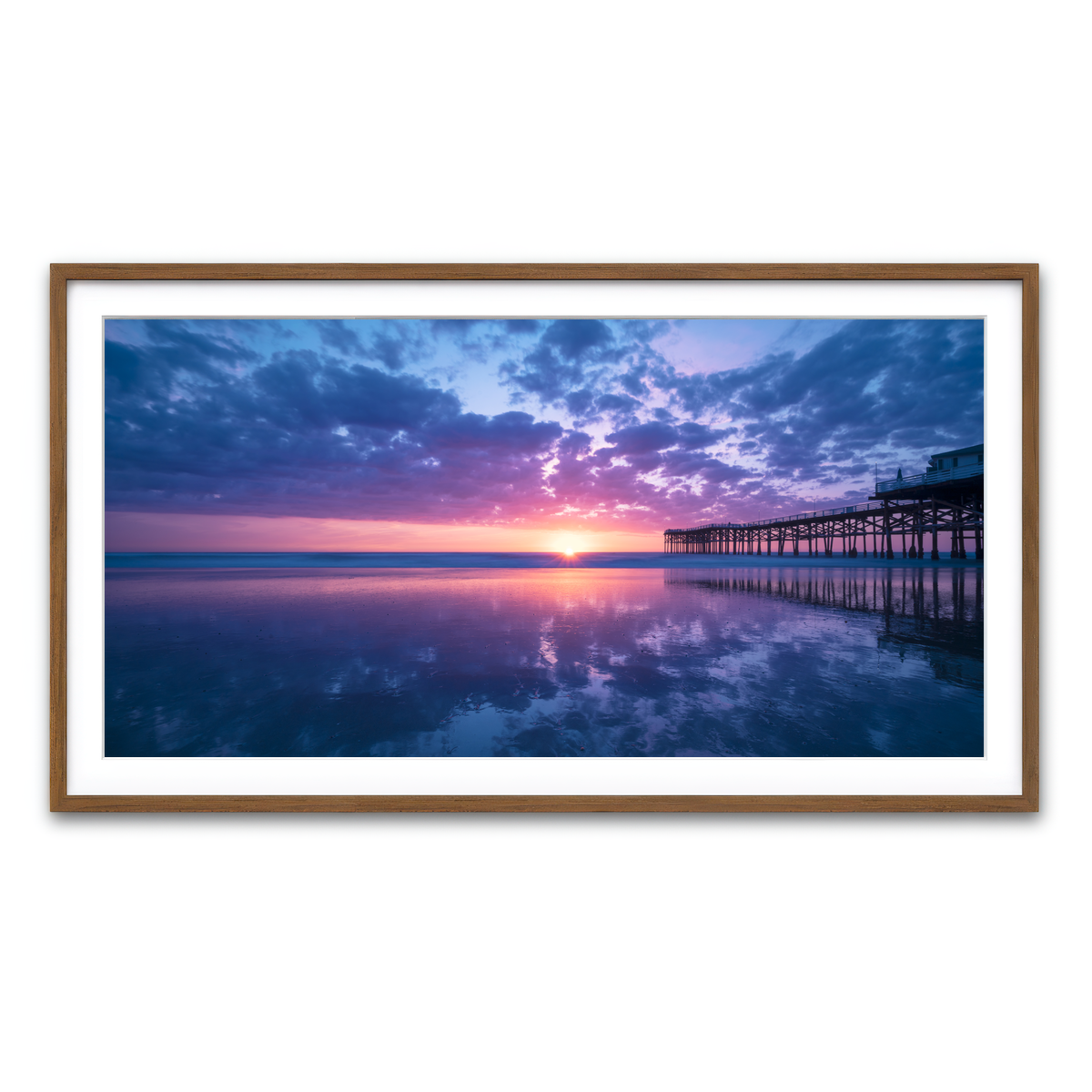 Framed Print 2x1 Walnut