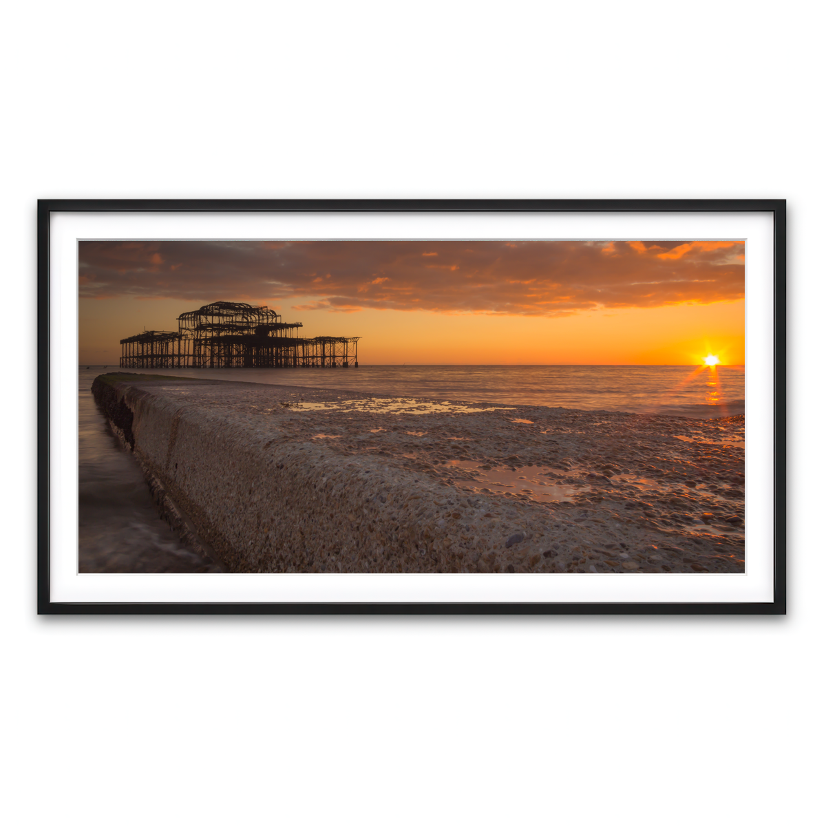 Framed Print 2x1 Black