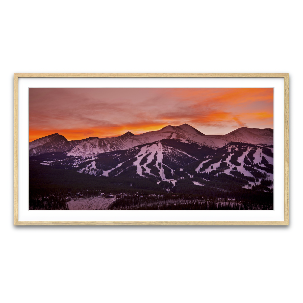 Framed Print 2x1 Natural