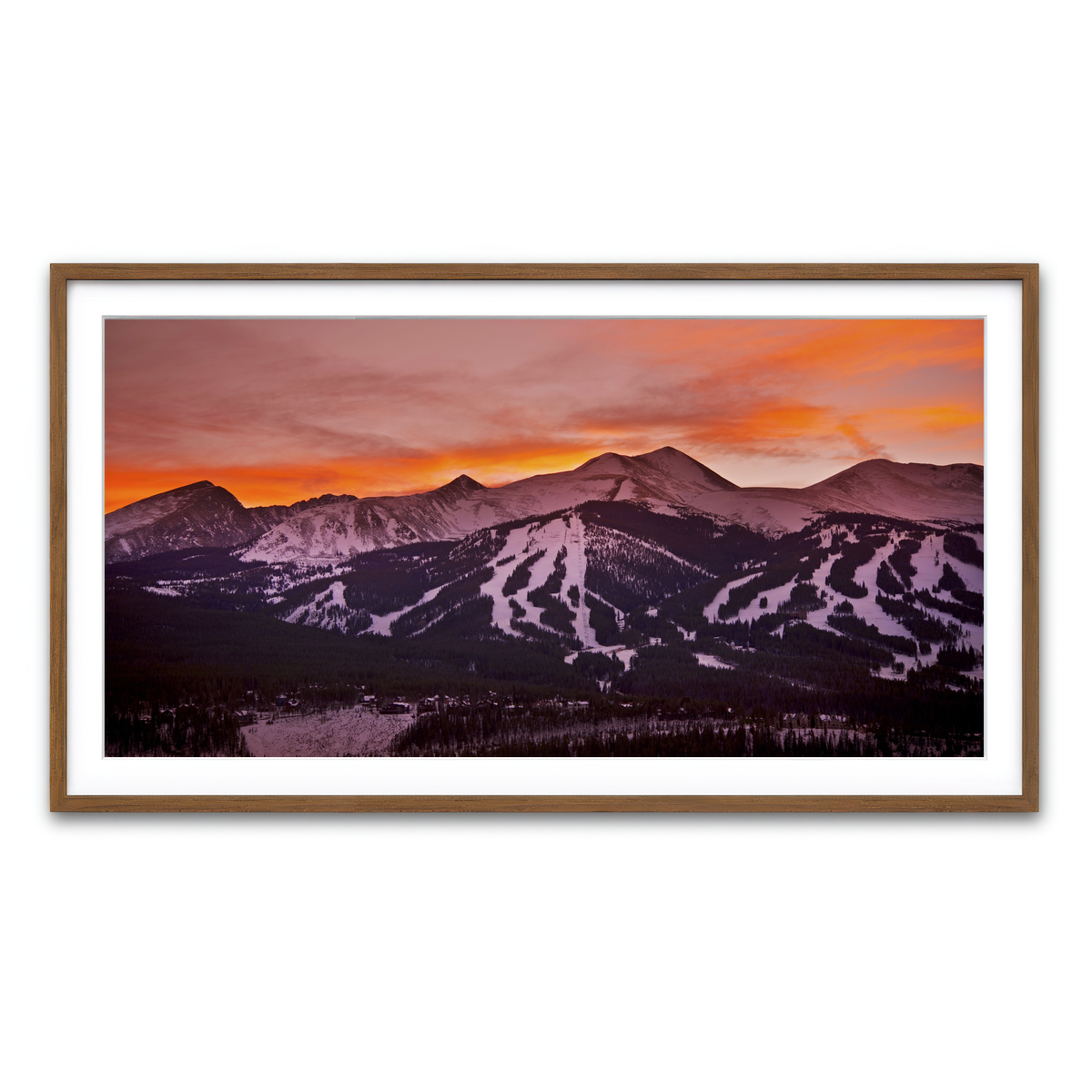 Framed Print 2x1 Walnut
