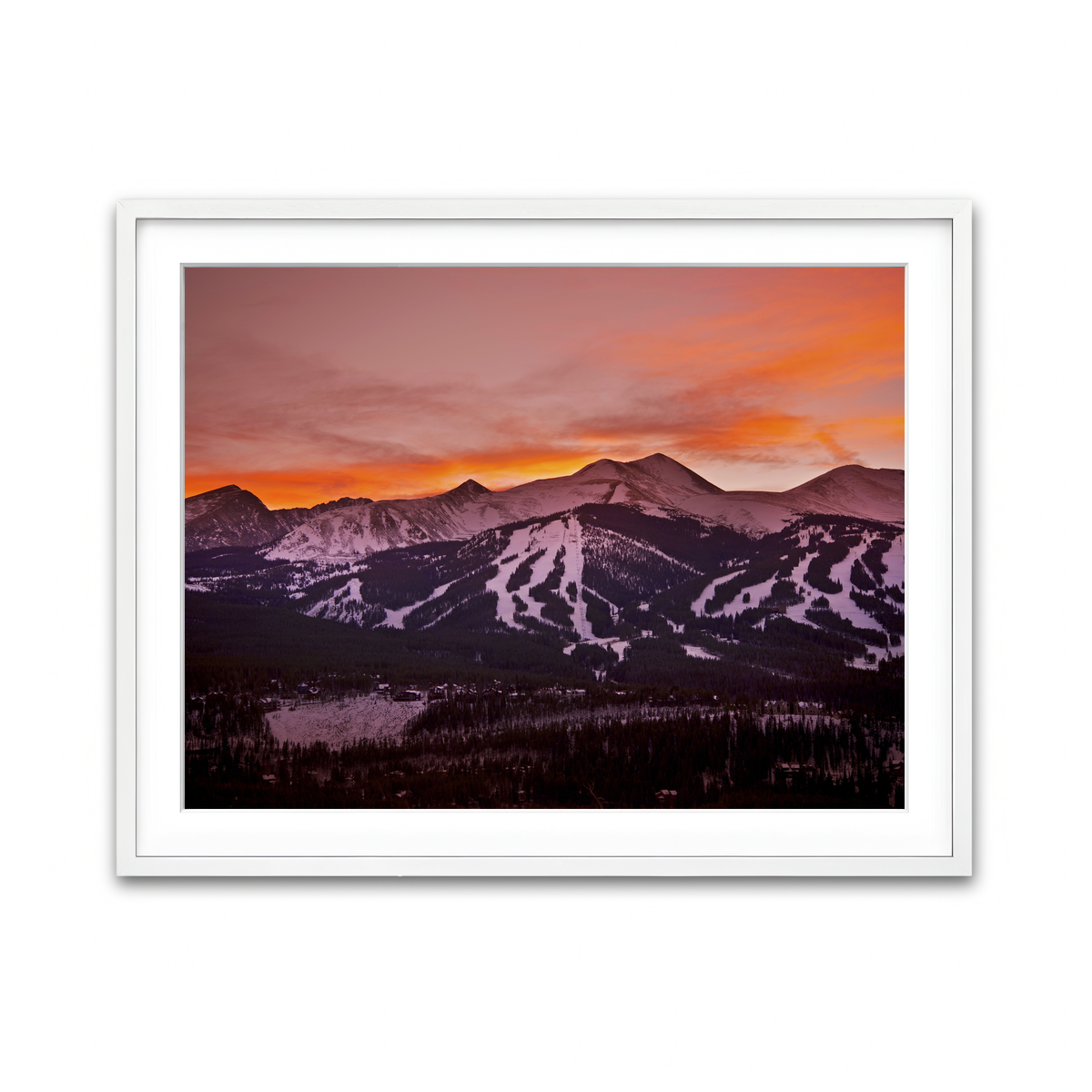 Framed Print 4x3 White