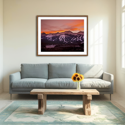 AUTO-MOCKUP ROOM | Sunset In Breckenridge Wall Art