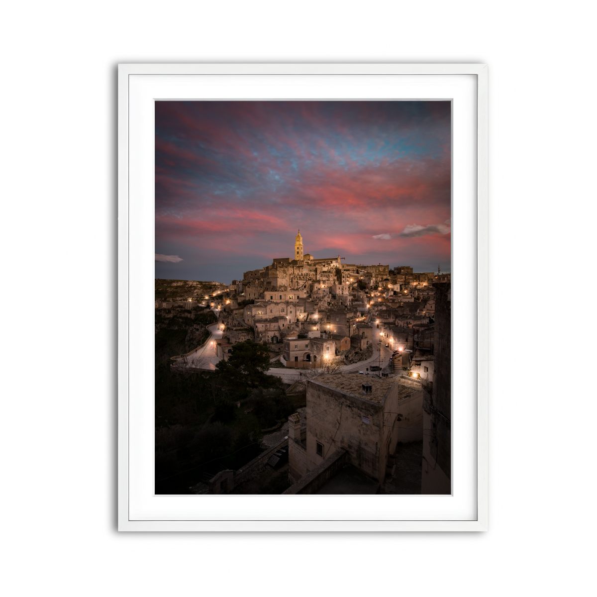 Framed Print 3x4 White
