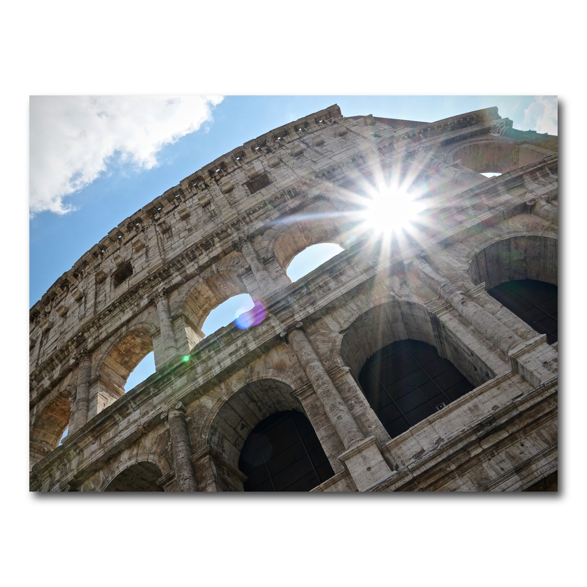 AUTO-MOCKUP WHITE | Sunshine at the Colosseum | 1 Piece | Gallery Wrap Canvas | group=4x3