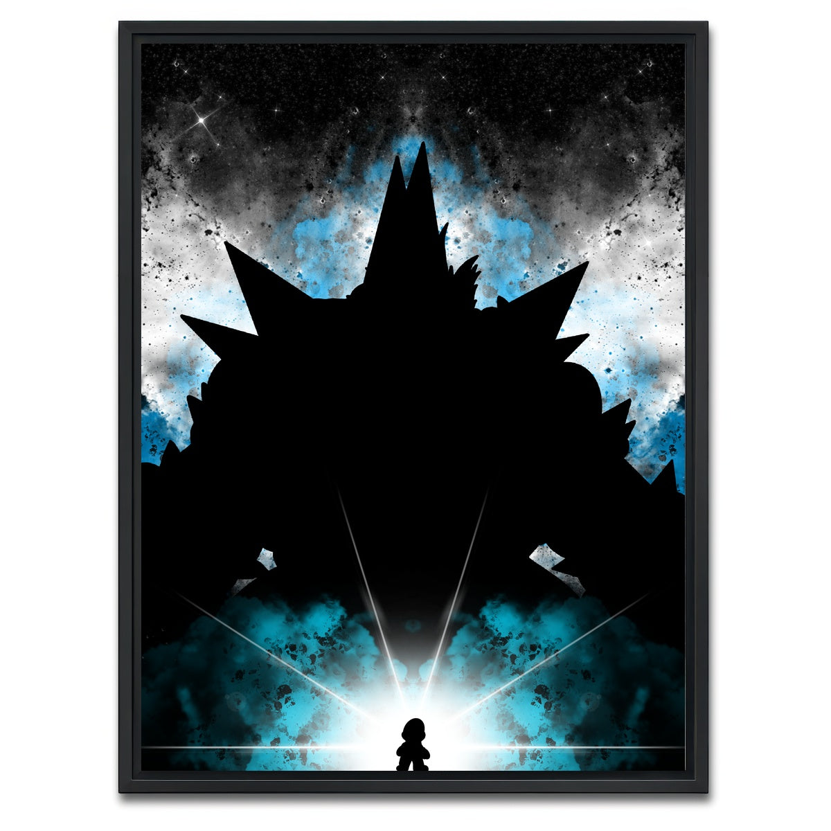 AUTO-MOCKUP WHITE | Super Mario Fury | 1 Piece | Black Framed Canvas | group=3x4