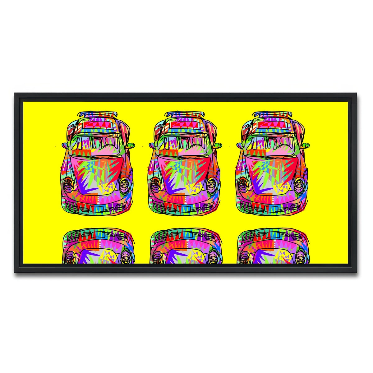 AUTO-MOCKUP WHITE | Super Wavy | 1 Piece | Black Framed Canvas | group=2x1