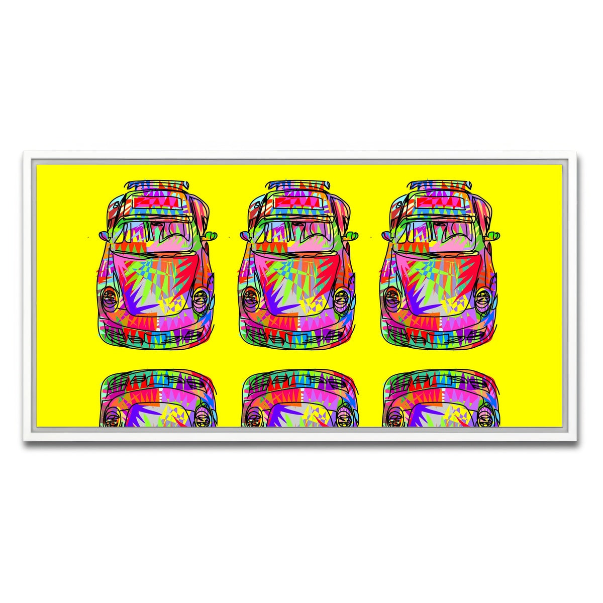 AUTO-MOCKUP WHITE | Super Wavy | 1 Piece | White Framed Canvas | group=2x1