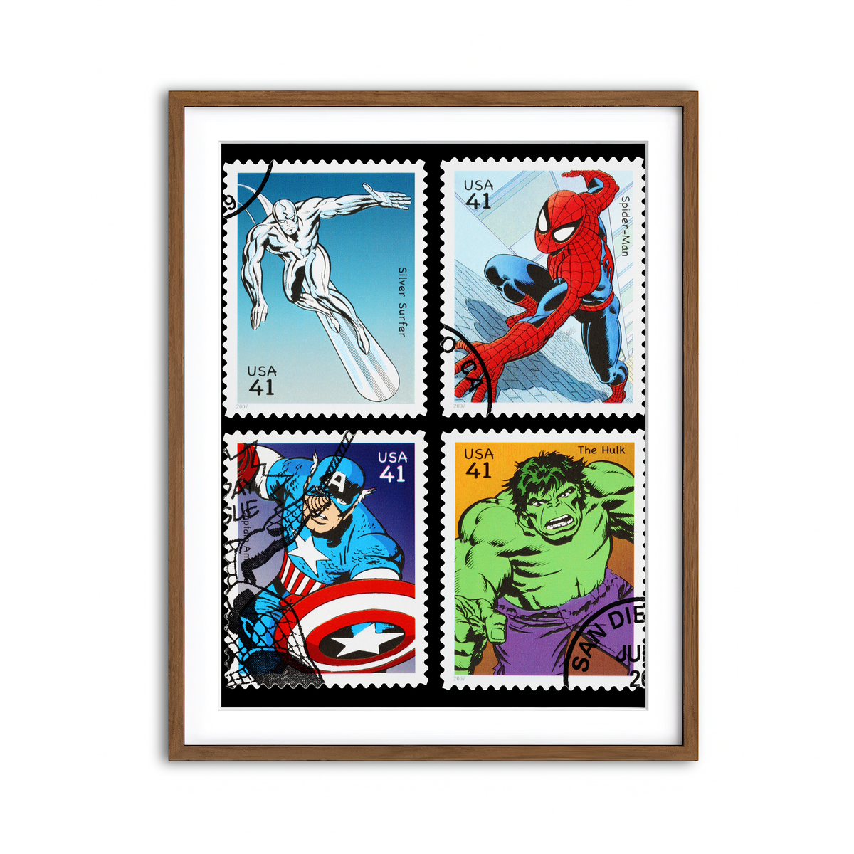 Framed Print 3x4 Walnut