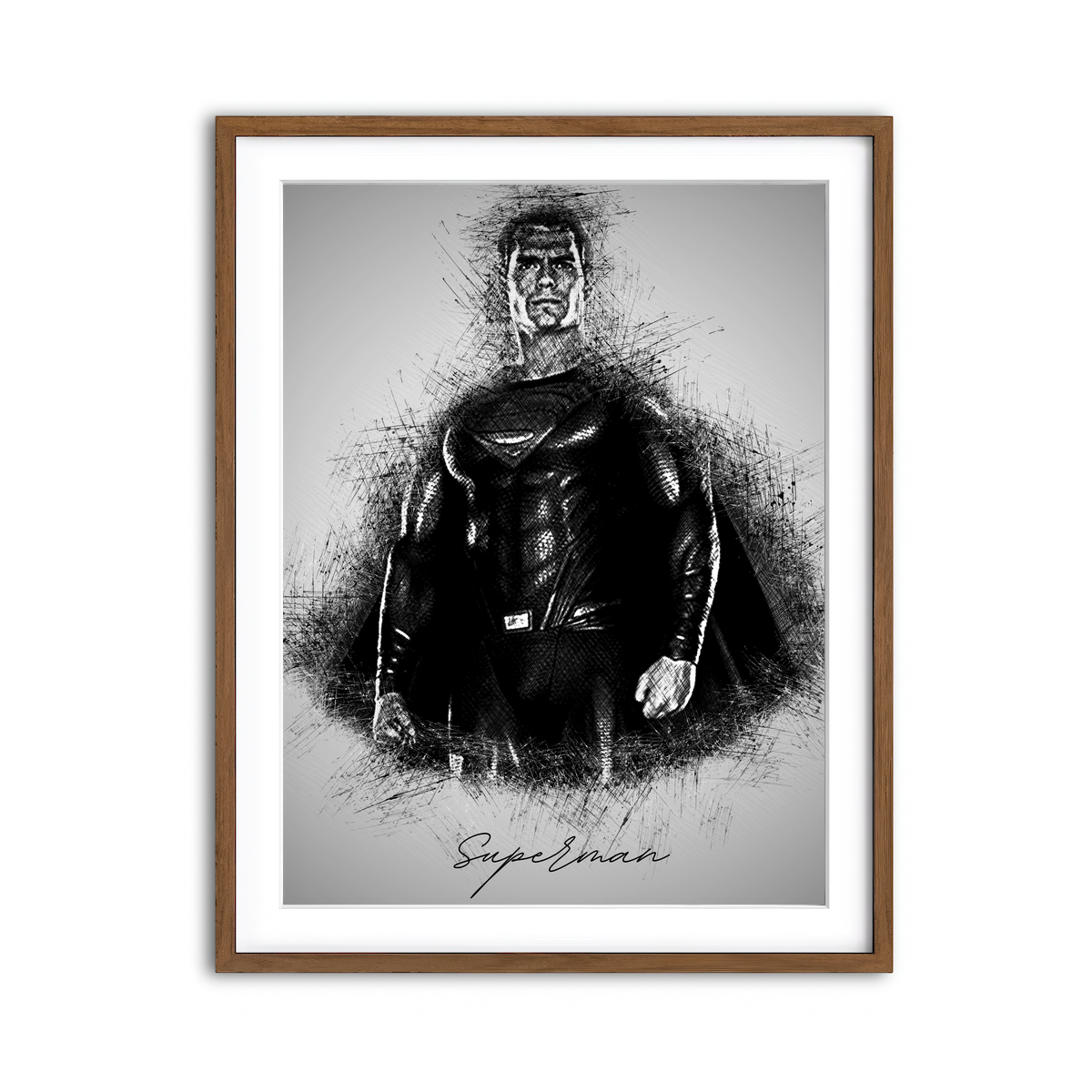 Framed Print 3x4 Walnut