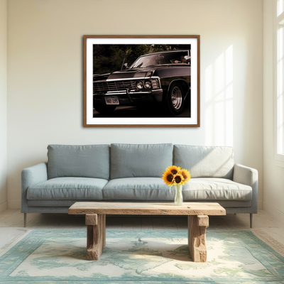 AUTO-MOCKUP ROOM | Supernatural Impala Wall Art