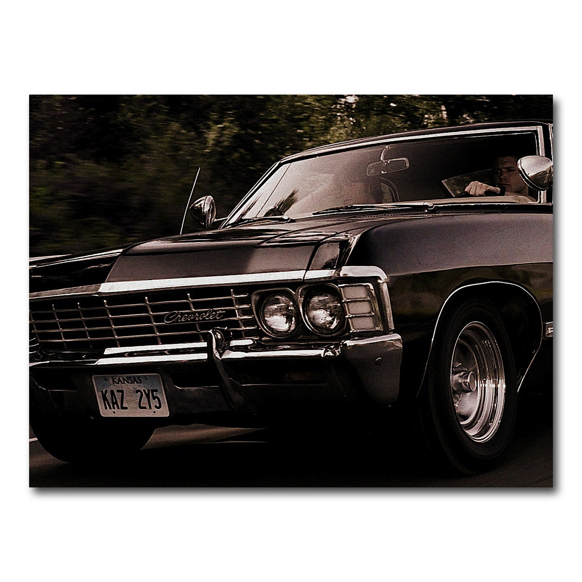 AUTO-MOCKUP WHITE | Supernatural Impala | 1 Piece | Gallery Wrap Canvas | group=4x3