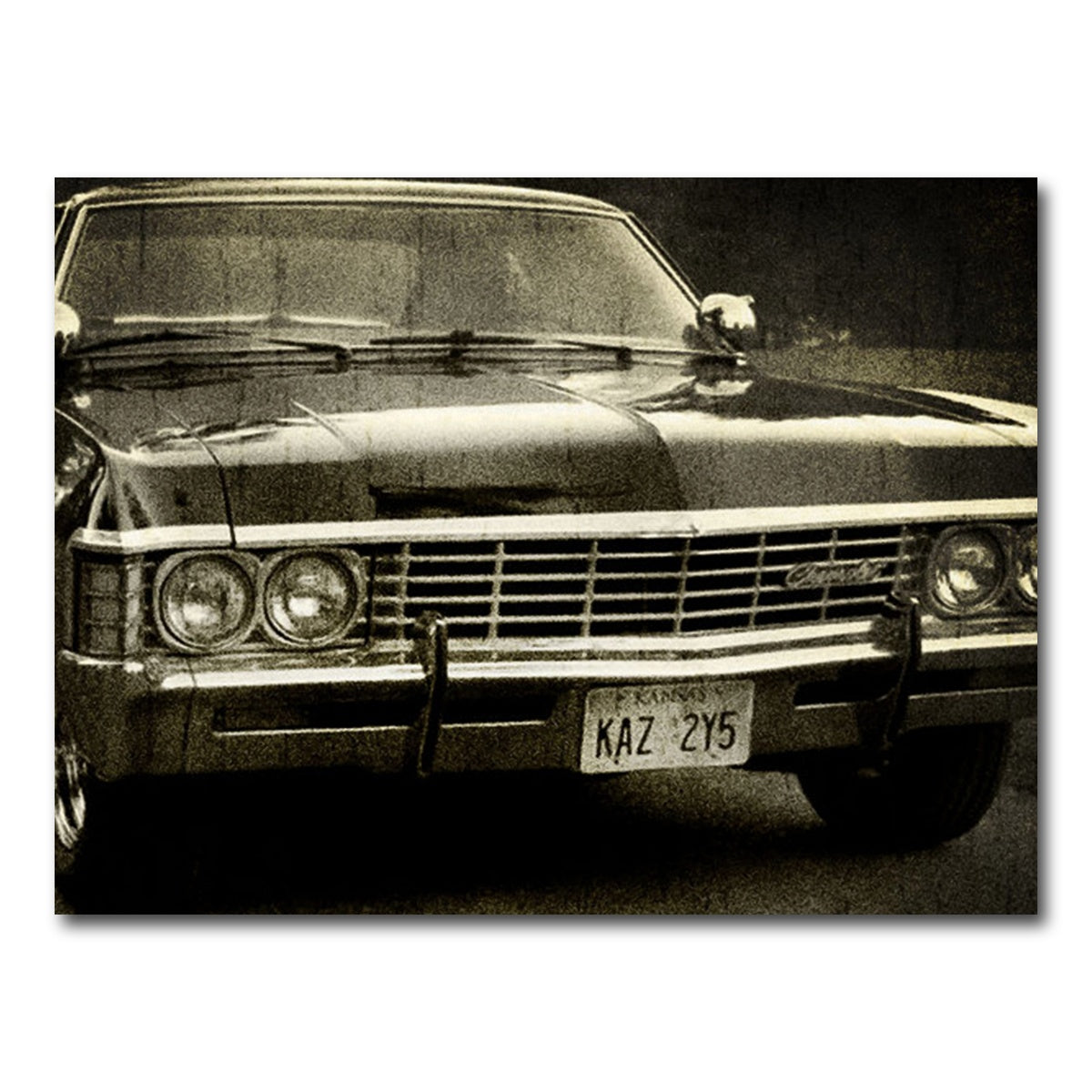 AUTO-MOCKUP WHITE | Supernatural chevy | 1 Piece | Gallery Wrap Canvas | group=4x3