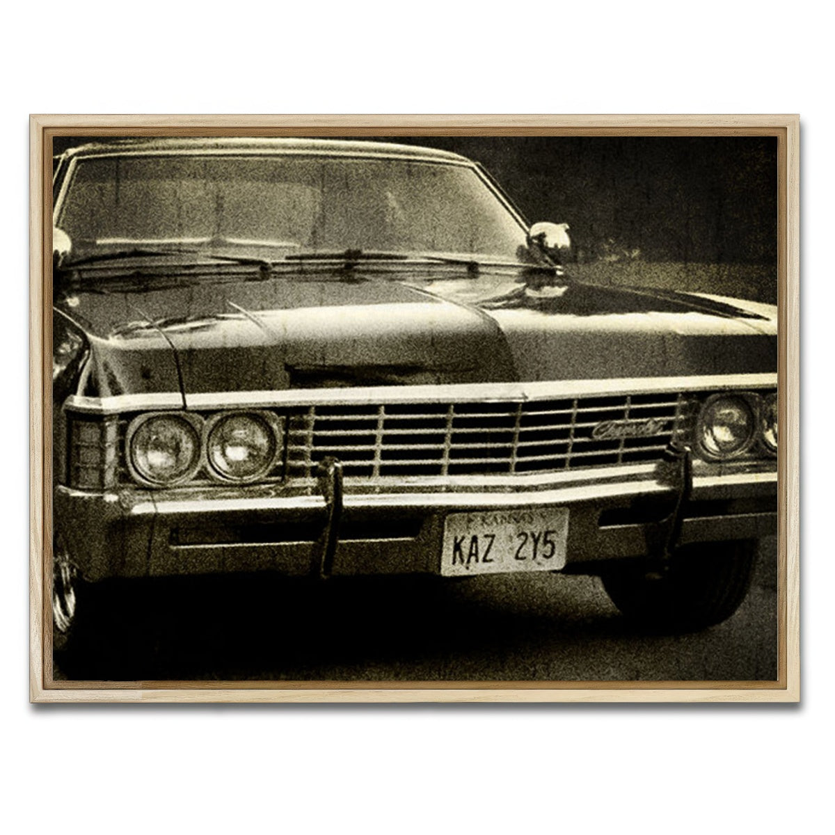 AUTO-MOCKUP WHITE | Supernatural chevy | 1 Piece | Natural Framed Canvas | group=4x3