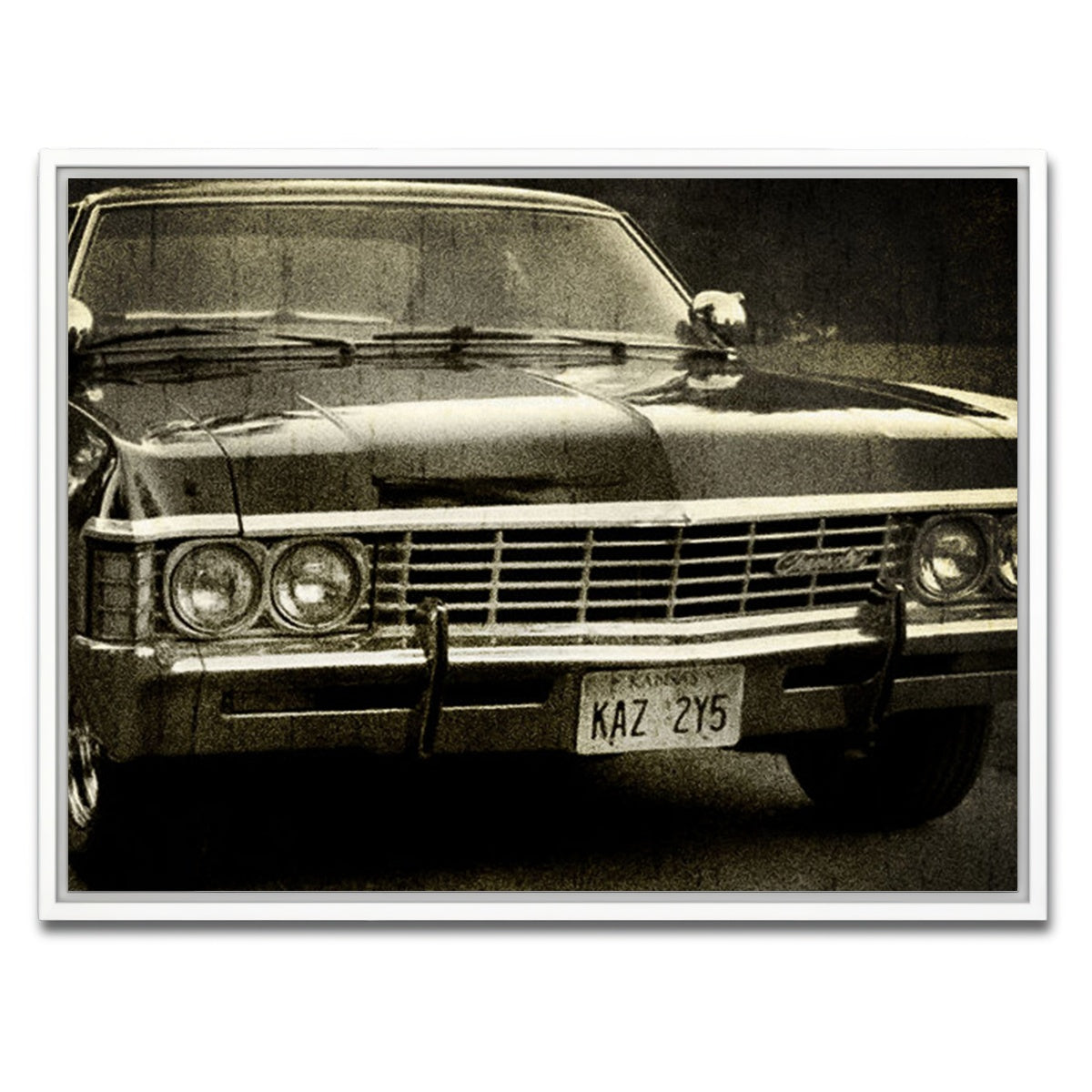 AUTO-MOCKUP WHITE | Supernatural chevy | 1 Piece | White Framed Canvas | group=4x3