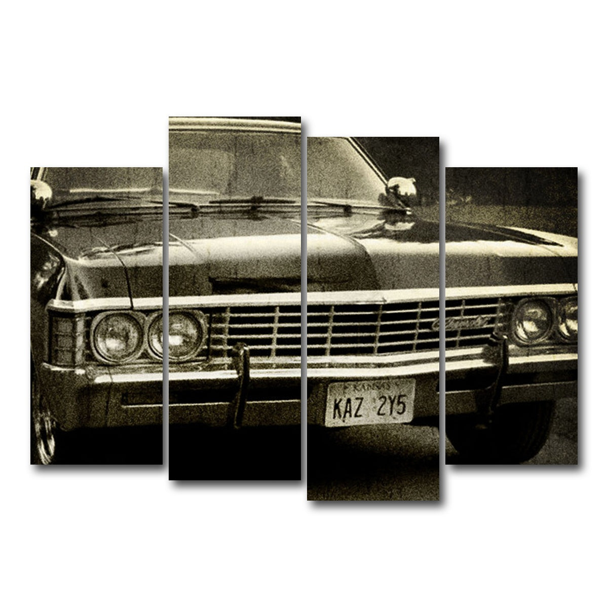 AUTO-MOCKUP WHITE | Supernatural chevy | 4 Piece | Gallery Wrap Canvas | group=4_normal