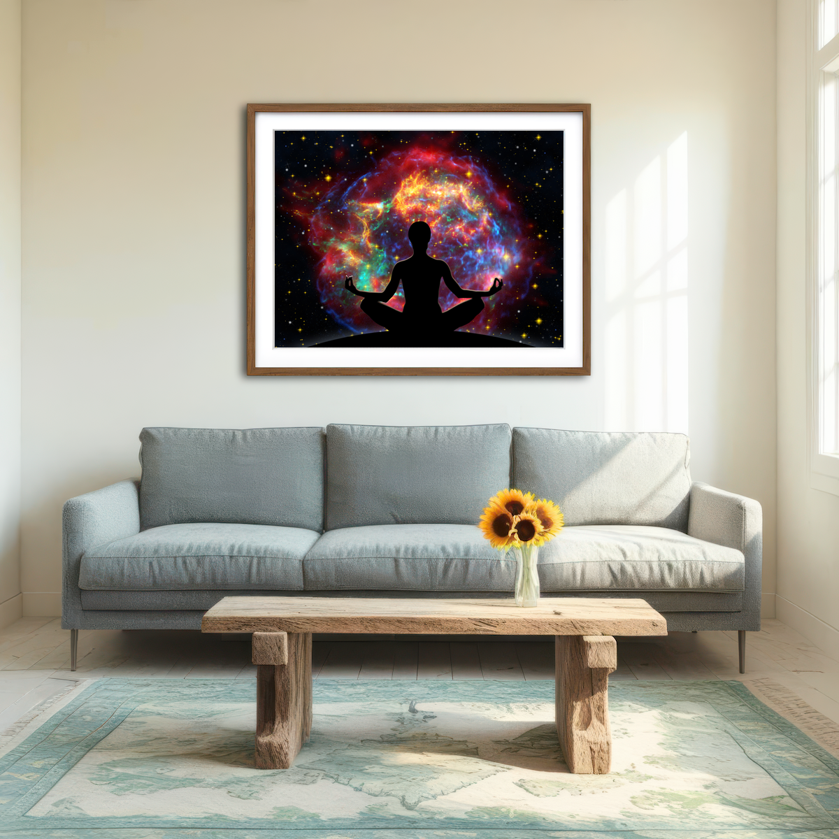 AUTO-MOCKUP ROOM | Supernova Meditation Wall Art