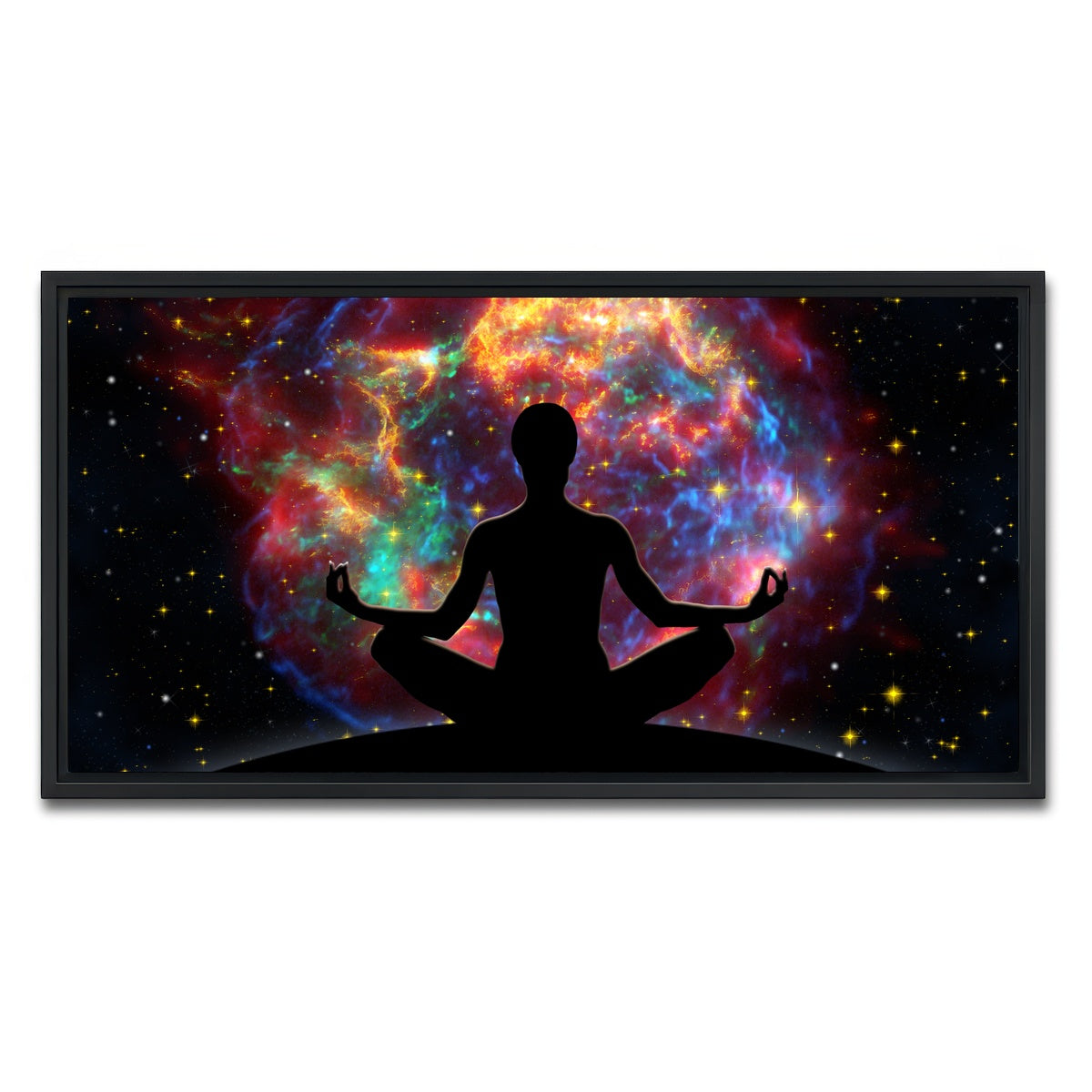 AUTO-MOCKUP WHITE | Supernova Meditation | 1 Piece | Black Framed Canvas | group=2x1