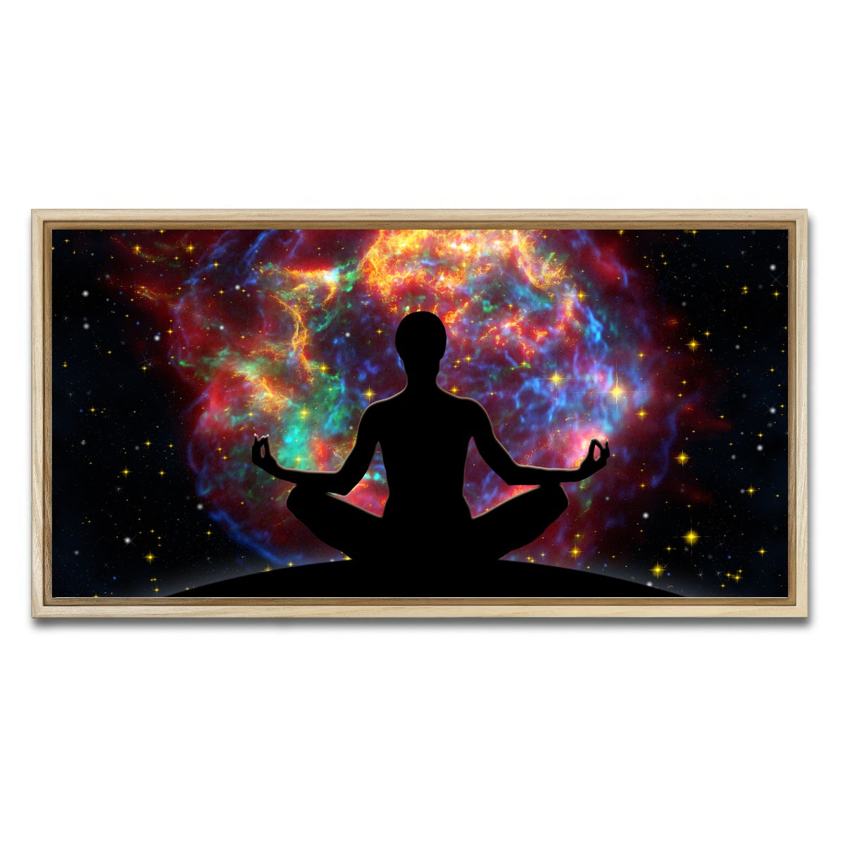 AUTO-MOCKUP WHITE | Supernova Meditation | 1 Piece | Natural Framed Canvas | group=2x1