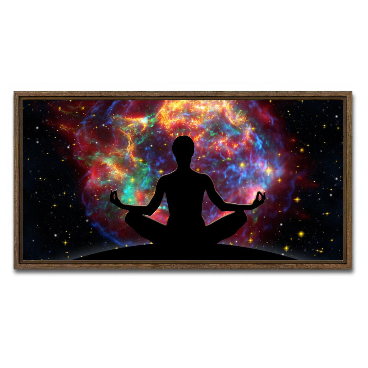AUTO-MOCKUP WHITE | Supernova Meditation | 1 Piece | Walnut Framed Canvas | group=2x1