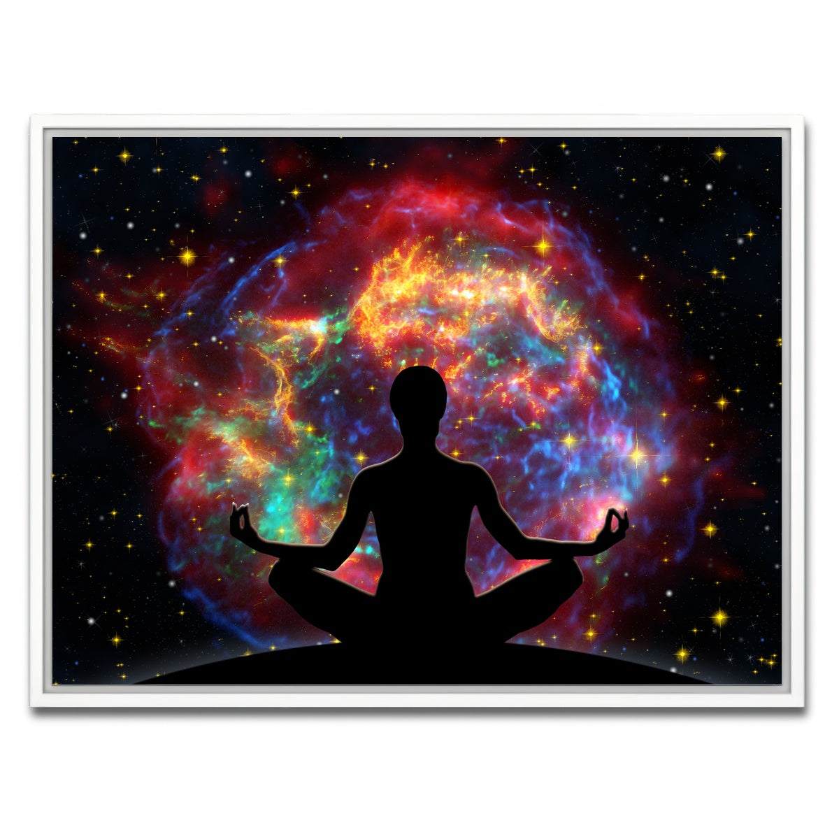 AUTO-MOCKUP WHITE | Supernova Meditation | 1 Piece | White Framed Canvas | group=4x3