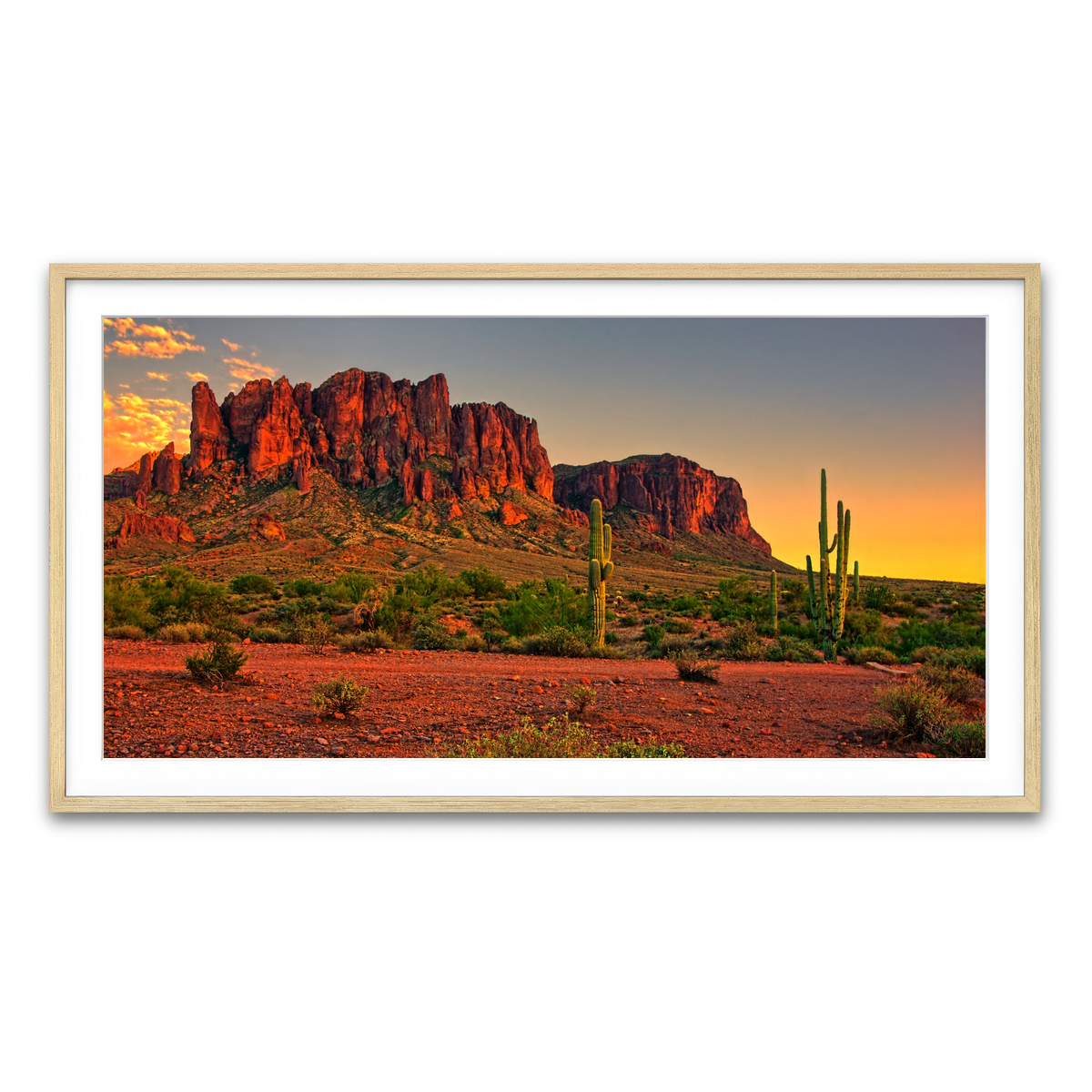 Framed Print 2x1 Natural