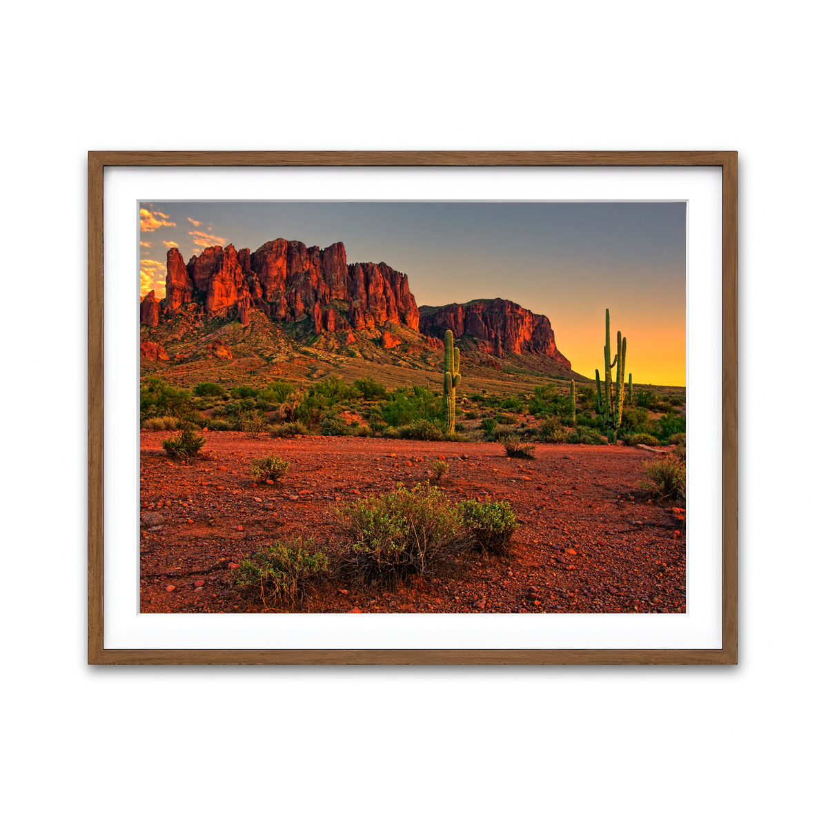 Framed Print 4x3 Walnut