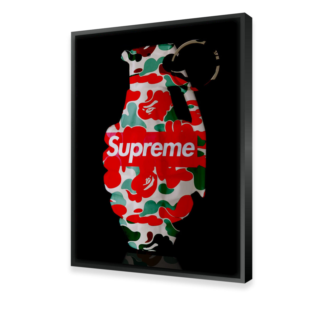 Supreme Camo LV Grenade Wall Art