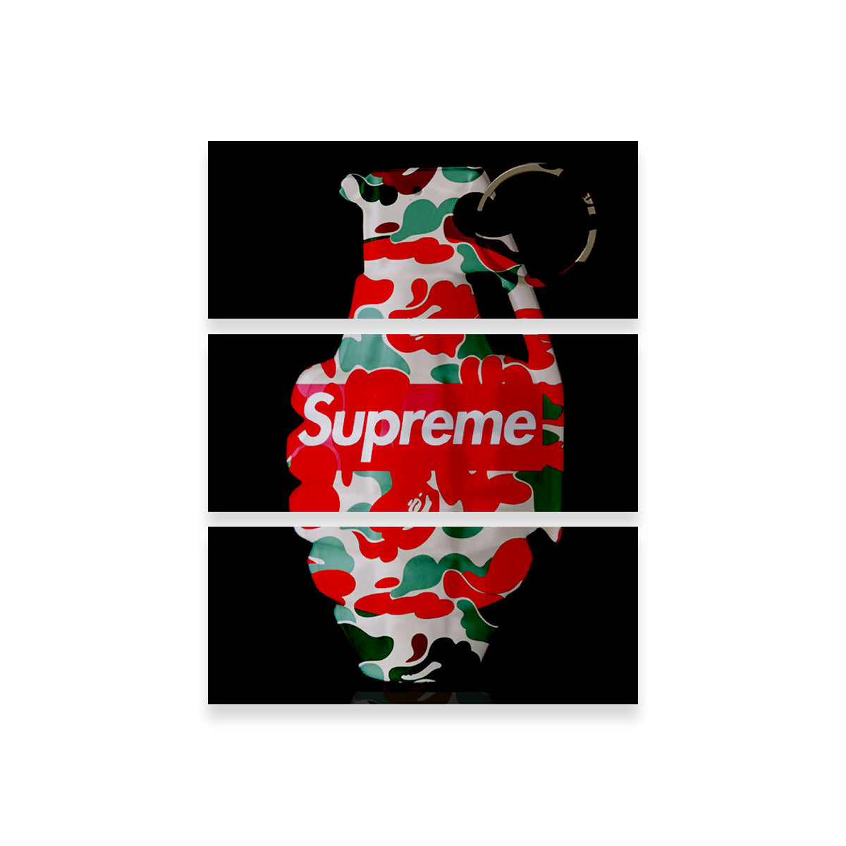 Supreme Camo LV Grenade Wall Art