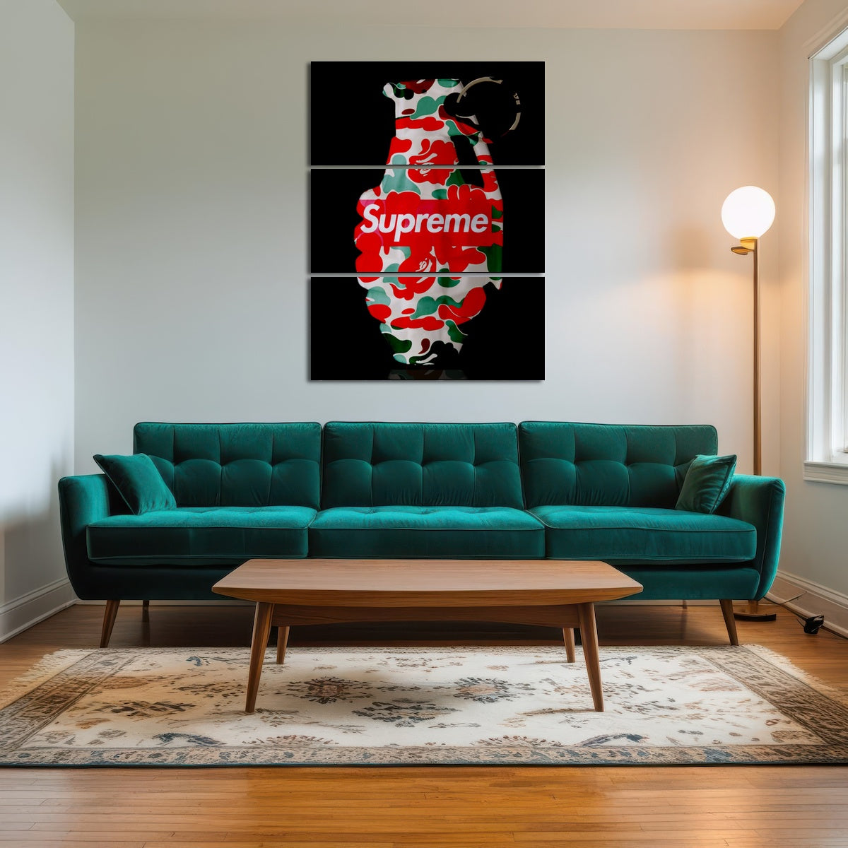 Supreme Camo LV Grenade Wall Art