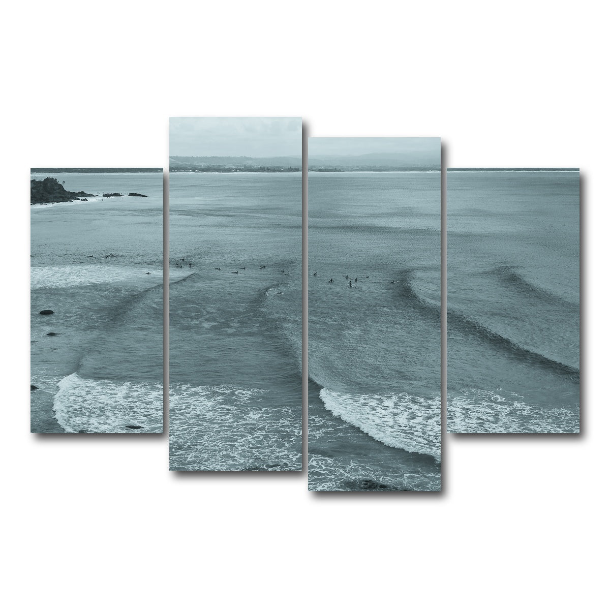 AUTO-MOCKUP WHITE | Surf Days | 4 Piece | Gallery Wrap Canvas | group=4_short