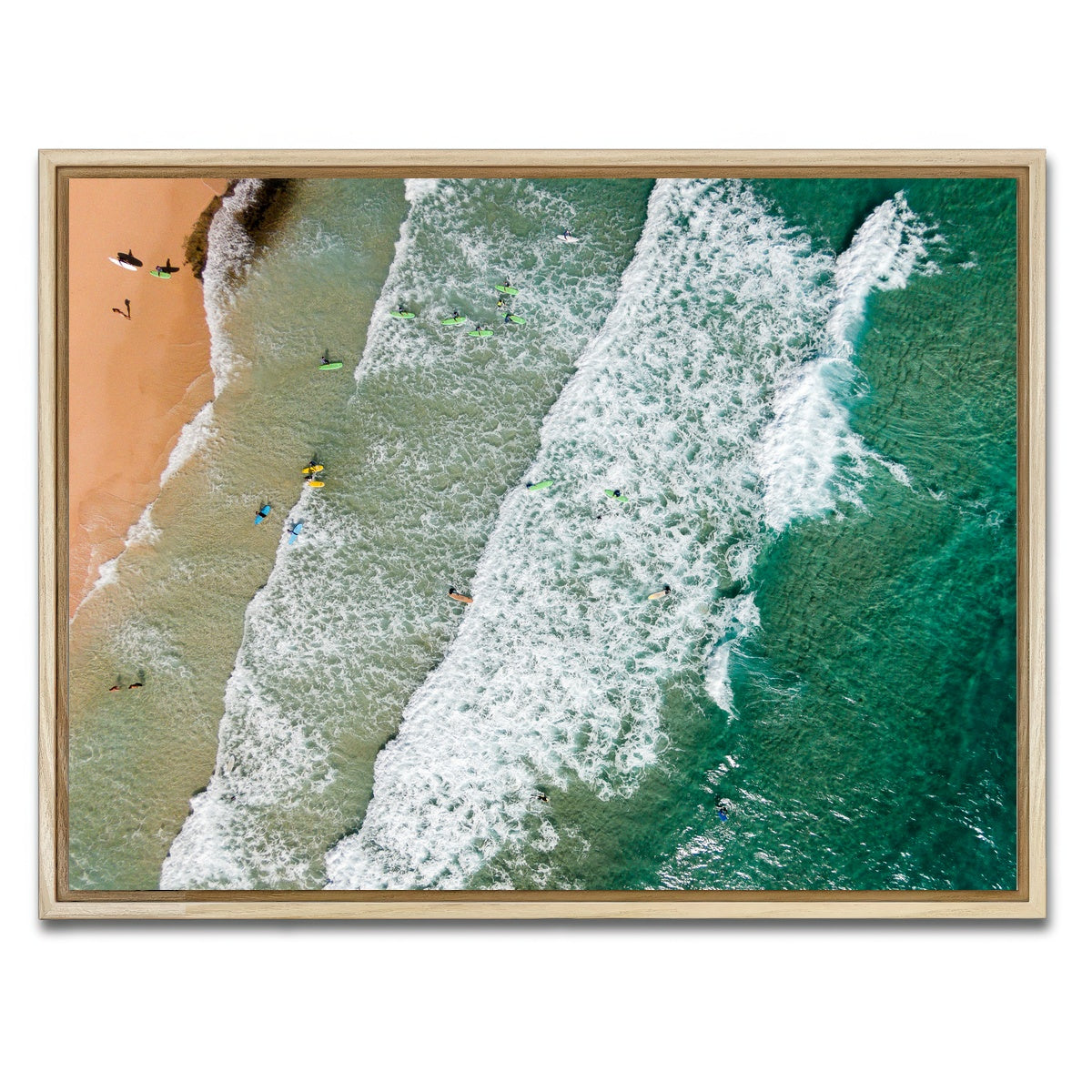AUTO-MOCKUP WHITE | Surfs Up | 1 Piece | Natural Framed Canvas | group=4x3