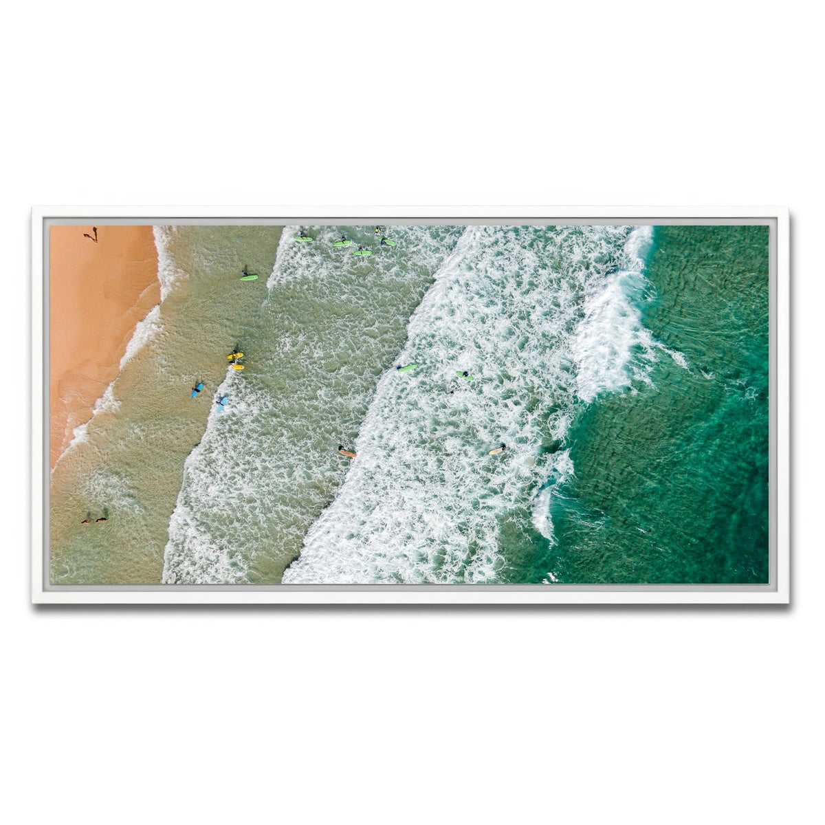 AUTO-MOCKUP WHITE | Surfs Up | 1 Piece | White Framed Canvas | group=2x1