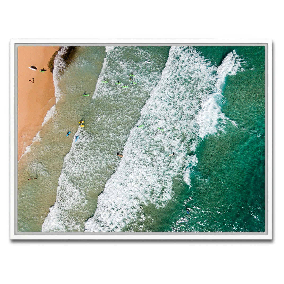 AUTO-MOCKUP WHITE | Surfs Up | 1 Piece | White Framed Canvas | group=4x3