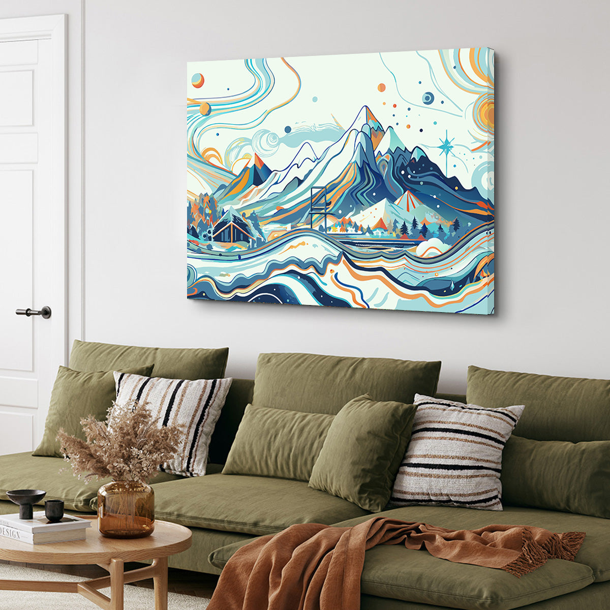 Surreal Mountain Landscape Wall Art