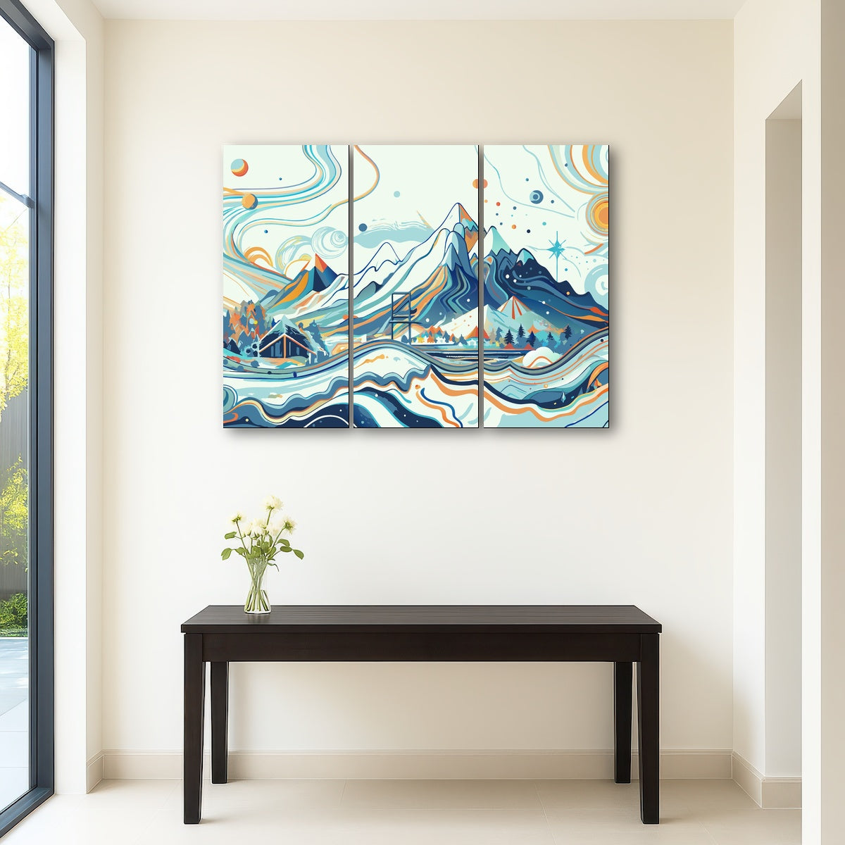 AUTO-MOCKUP ROOM | Surreal Mountain Landscape