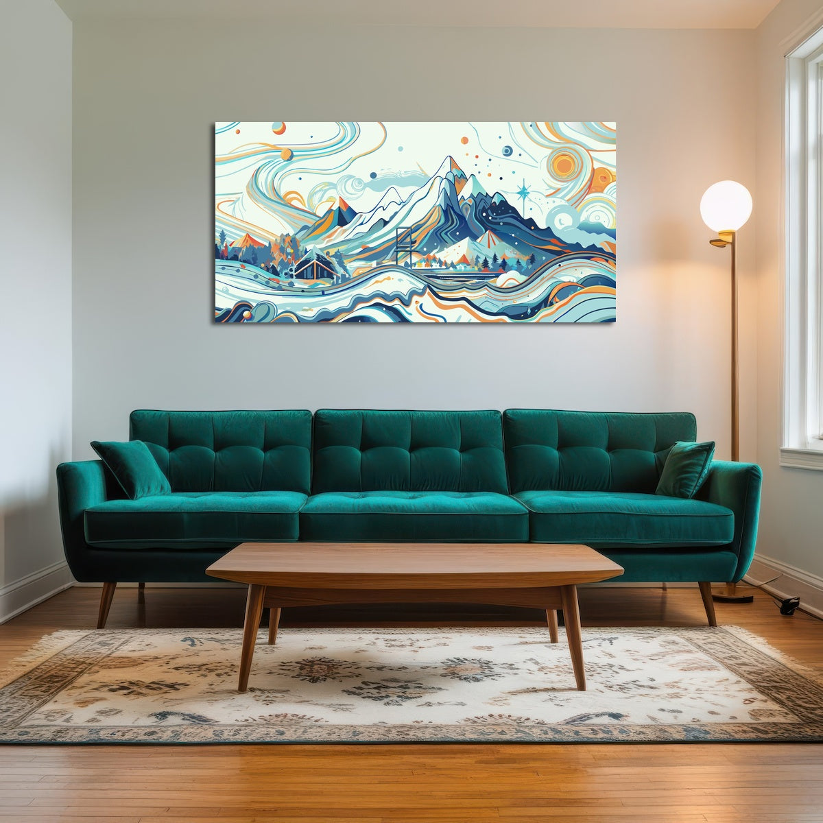 AUTO-MOCKUP ROOM | Surreal Mountain Landscape