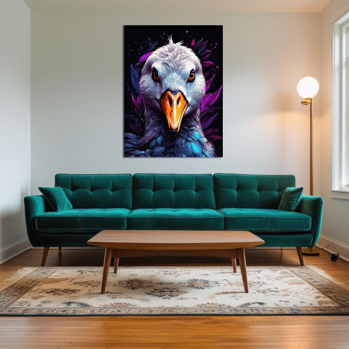 AUTO-MOCKUP ROOM | Swan Animal Colorful