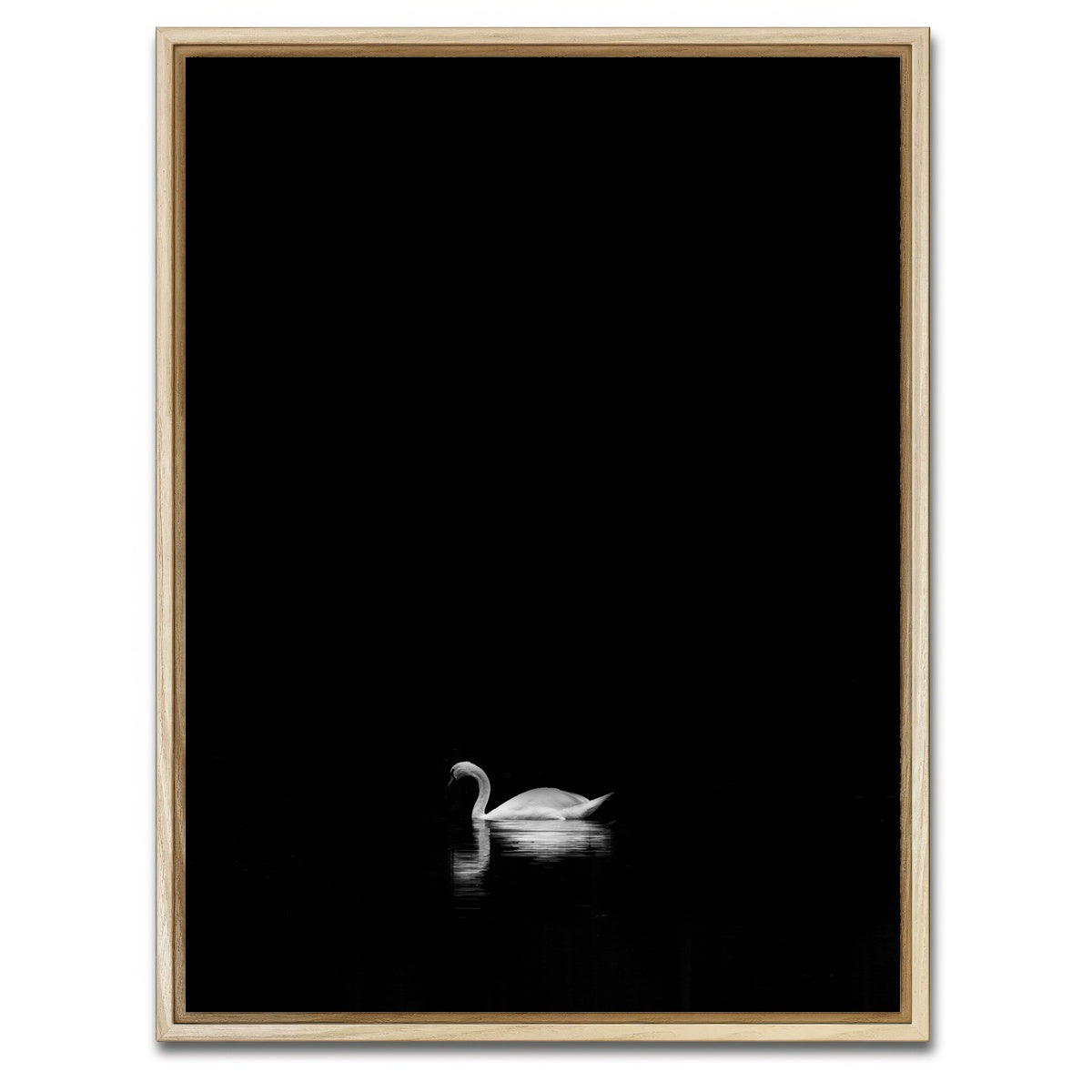 AUTO-MOCKUP WHITE | Swan Lake 1 | 1 Piece | Natural Framed Canvas | group=3x4