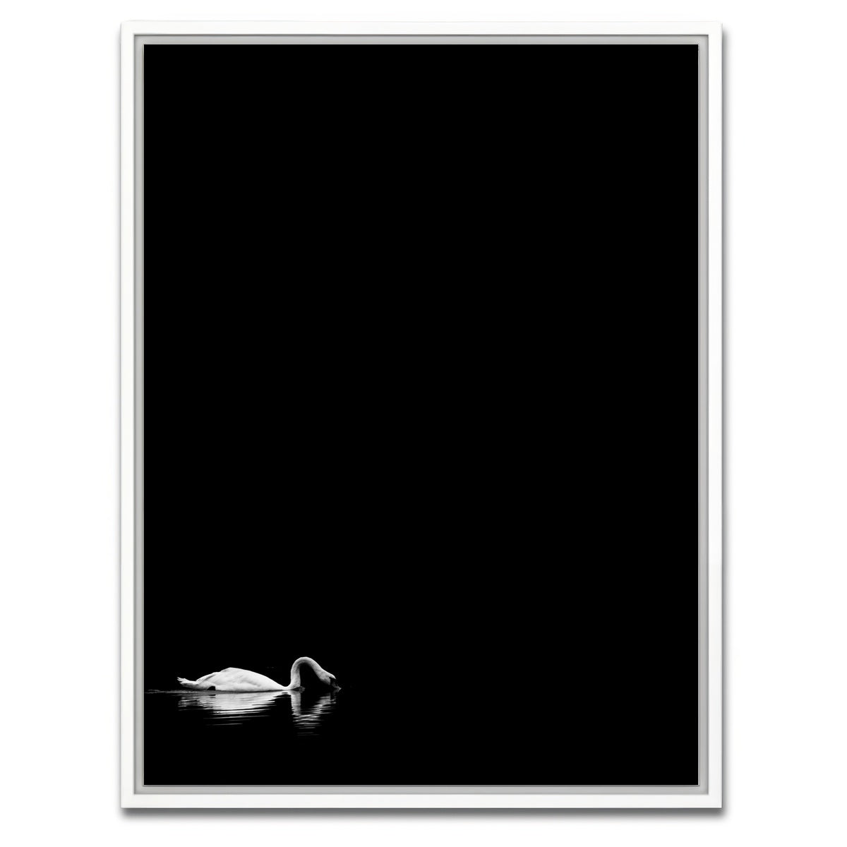 AUTO-MOCKUP WHITE | Swan Lake 2 | 1 Piece | White Framed Canvas | group=3x4