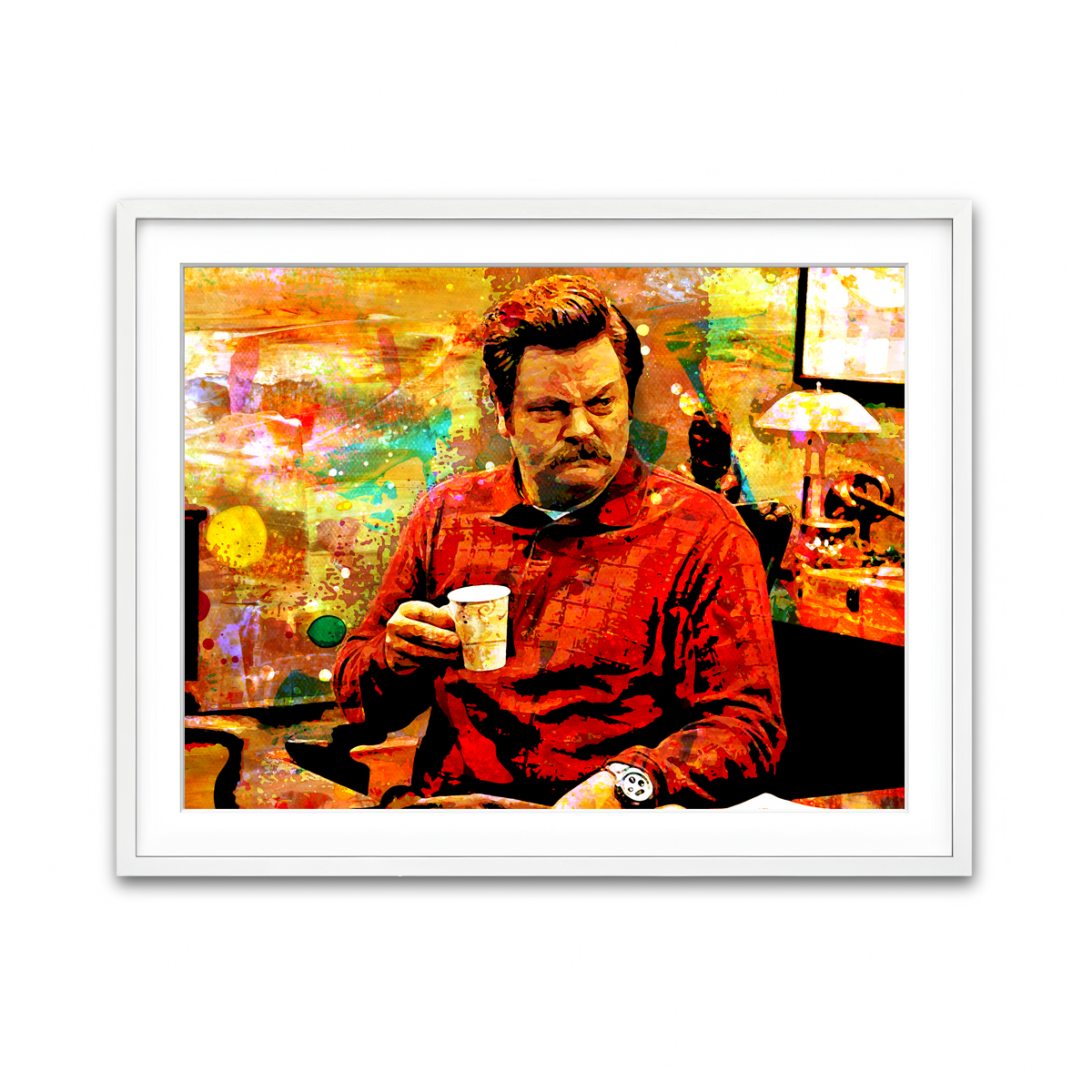 Framed Print 4x3 White