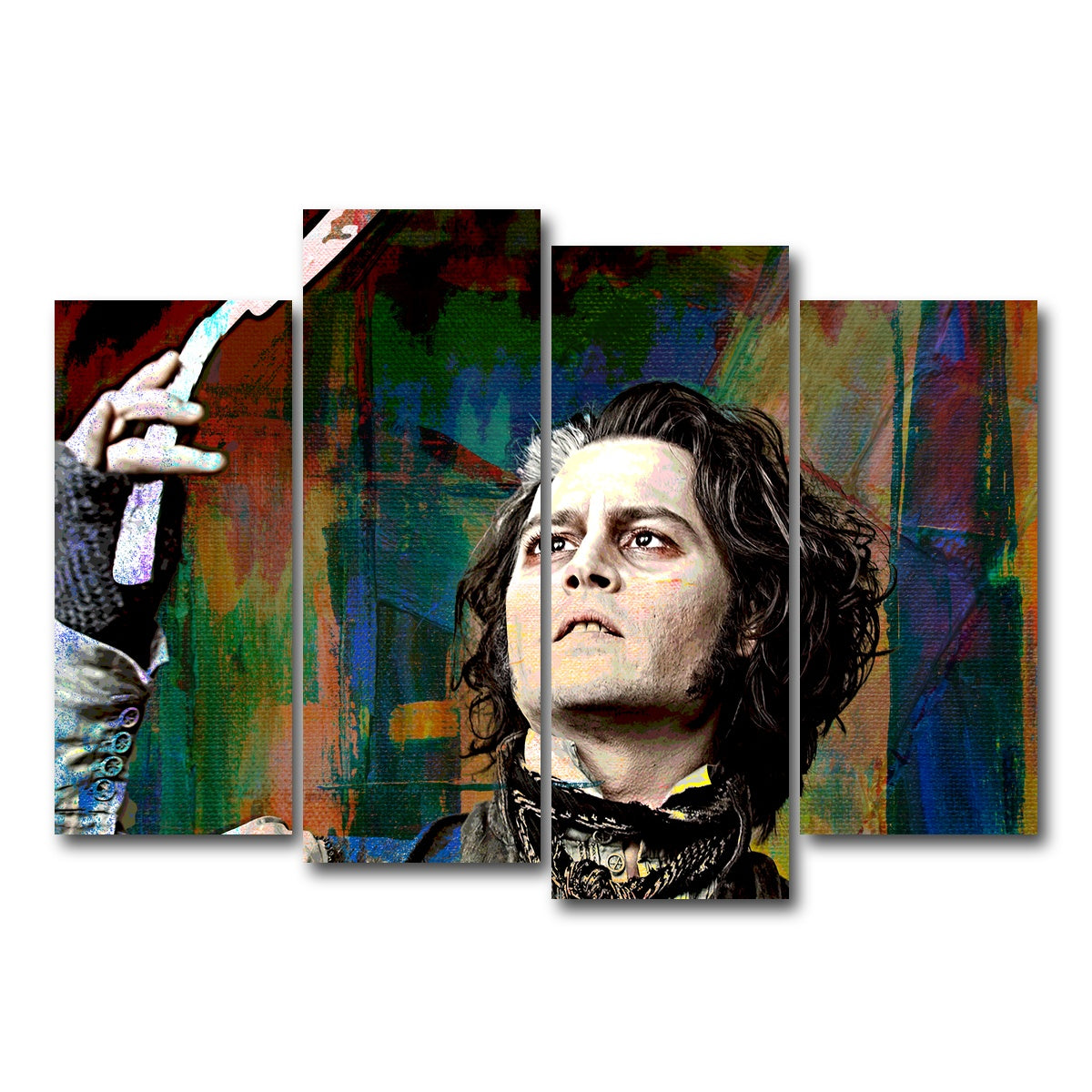 AUTO-MOCKUP WHITE | Sweeney Todd | 4 Piece | Gallery Wrap Canvas | group=4_normal